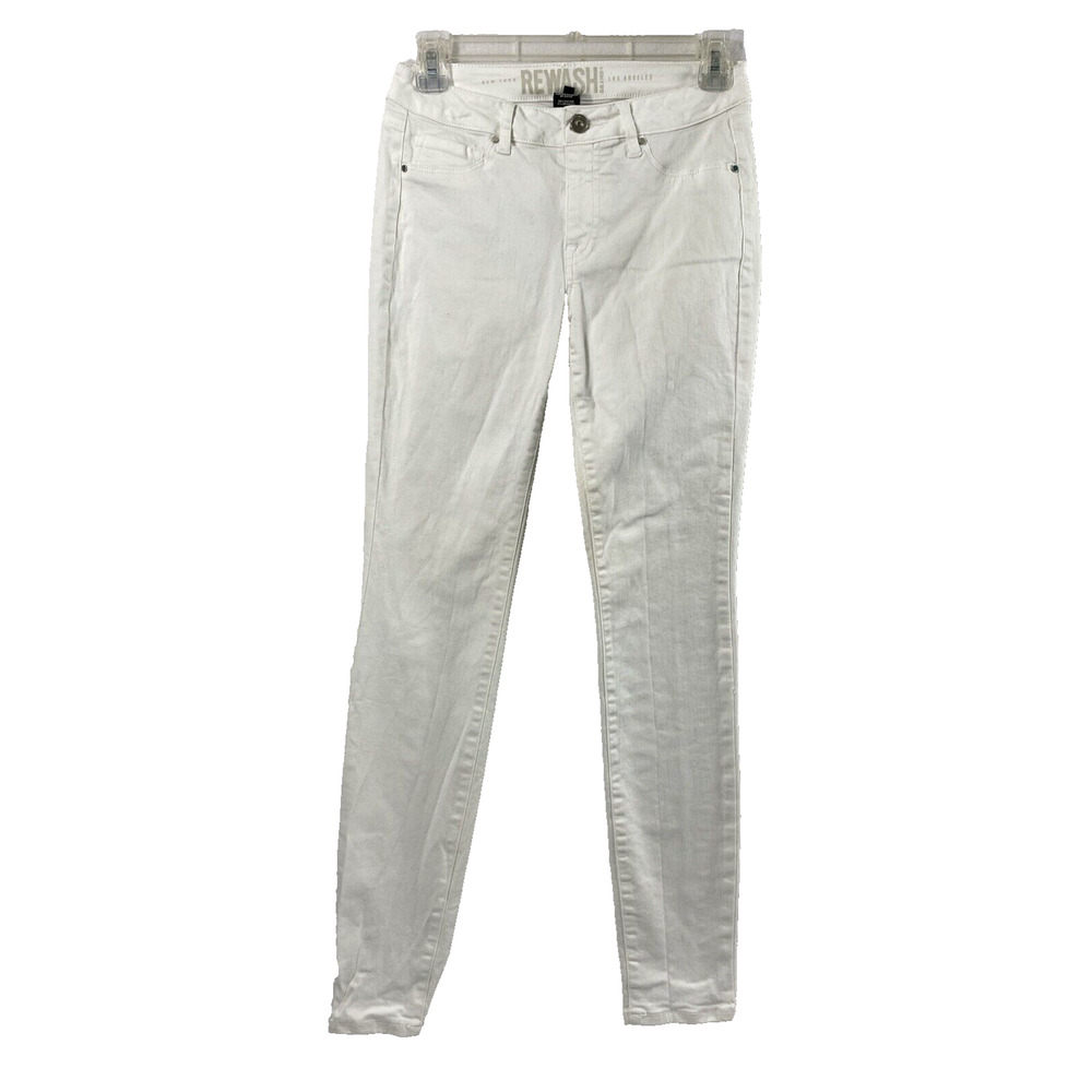 Rewash Jeans Womens Size 26 White Denim Skinny Stretch Casual